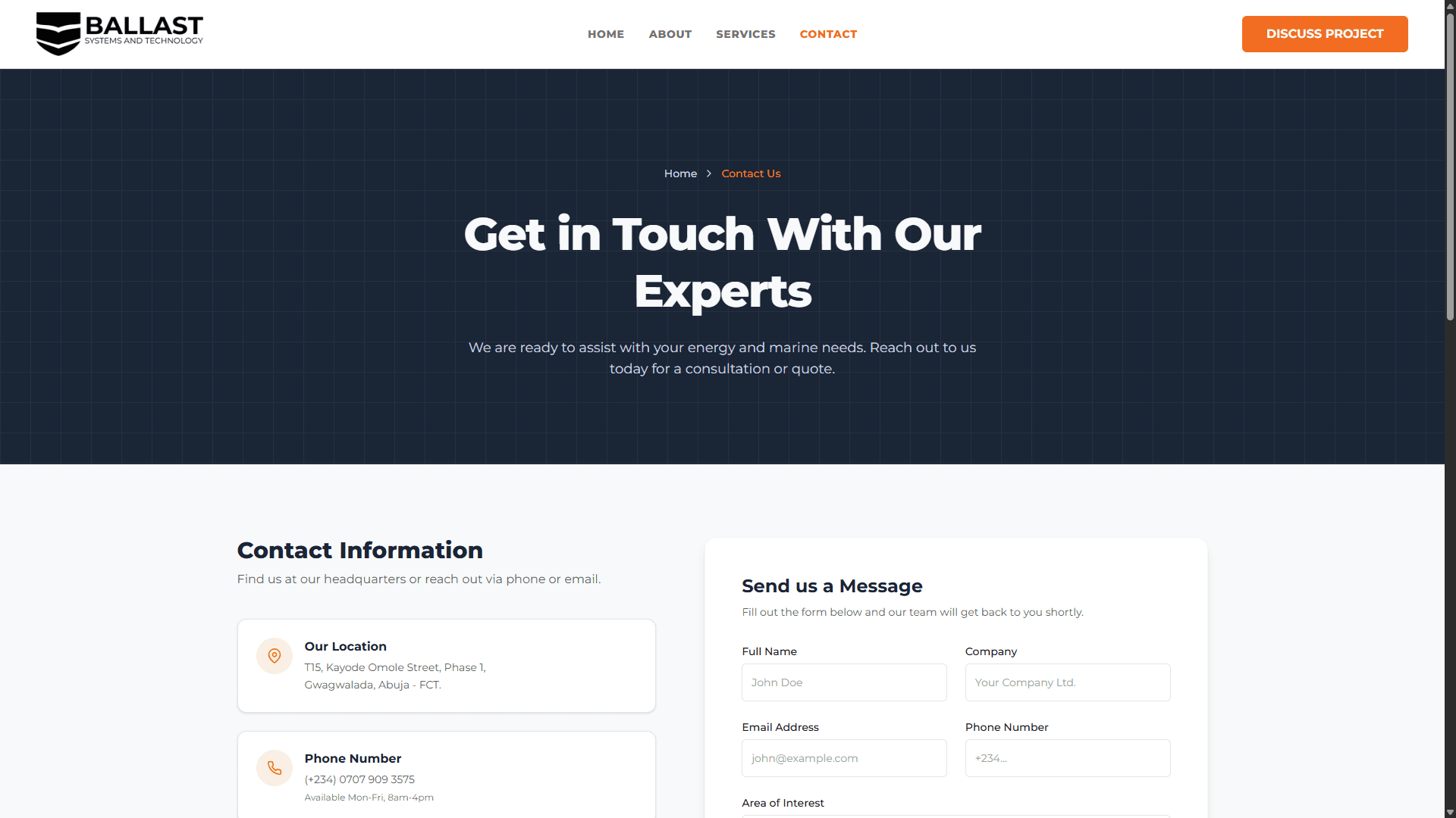 Ballast Systems and Technology — Corporate Website