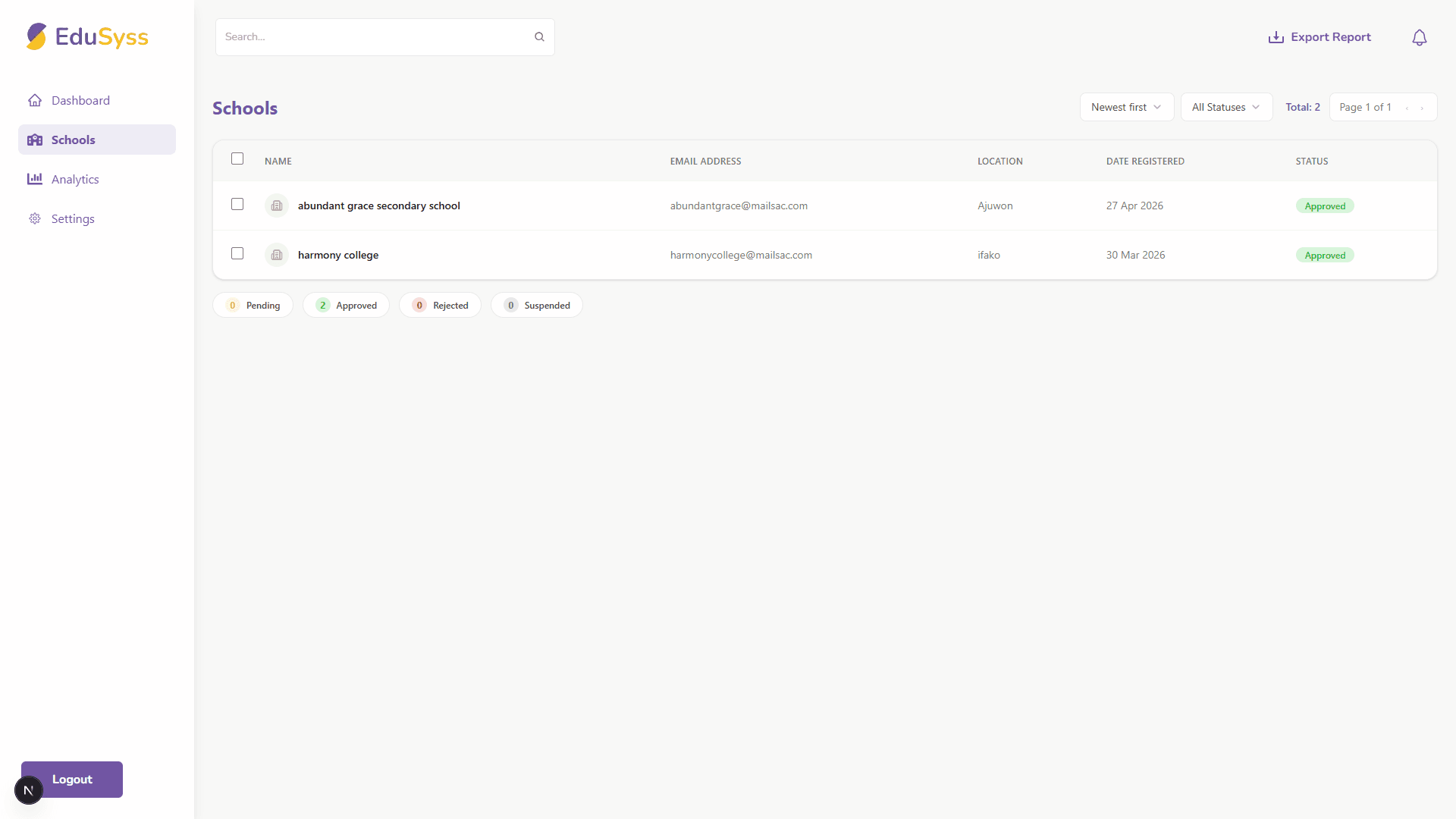 EduSyss — Multi-Tenant School Management Platform