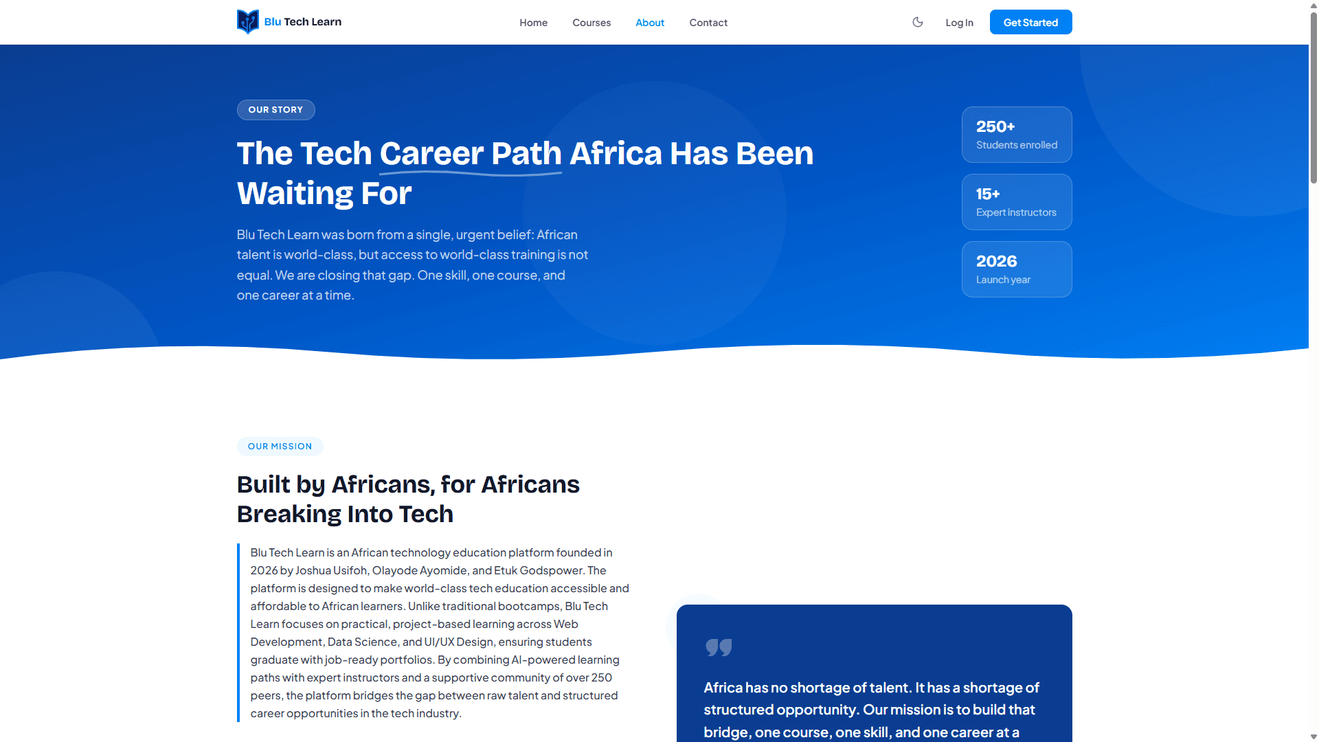 Blu-Tech Learn — EdTech LMS Marketplace