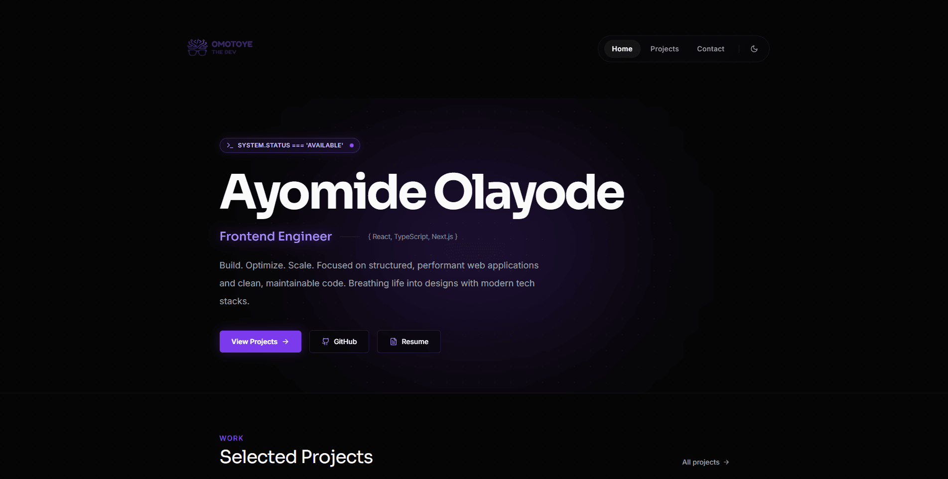 Modern Portfolio — Ayomide Olayode